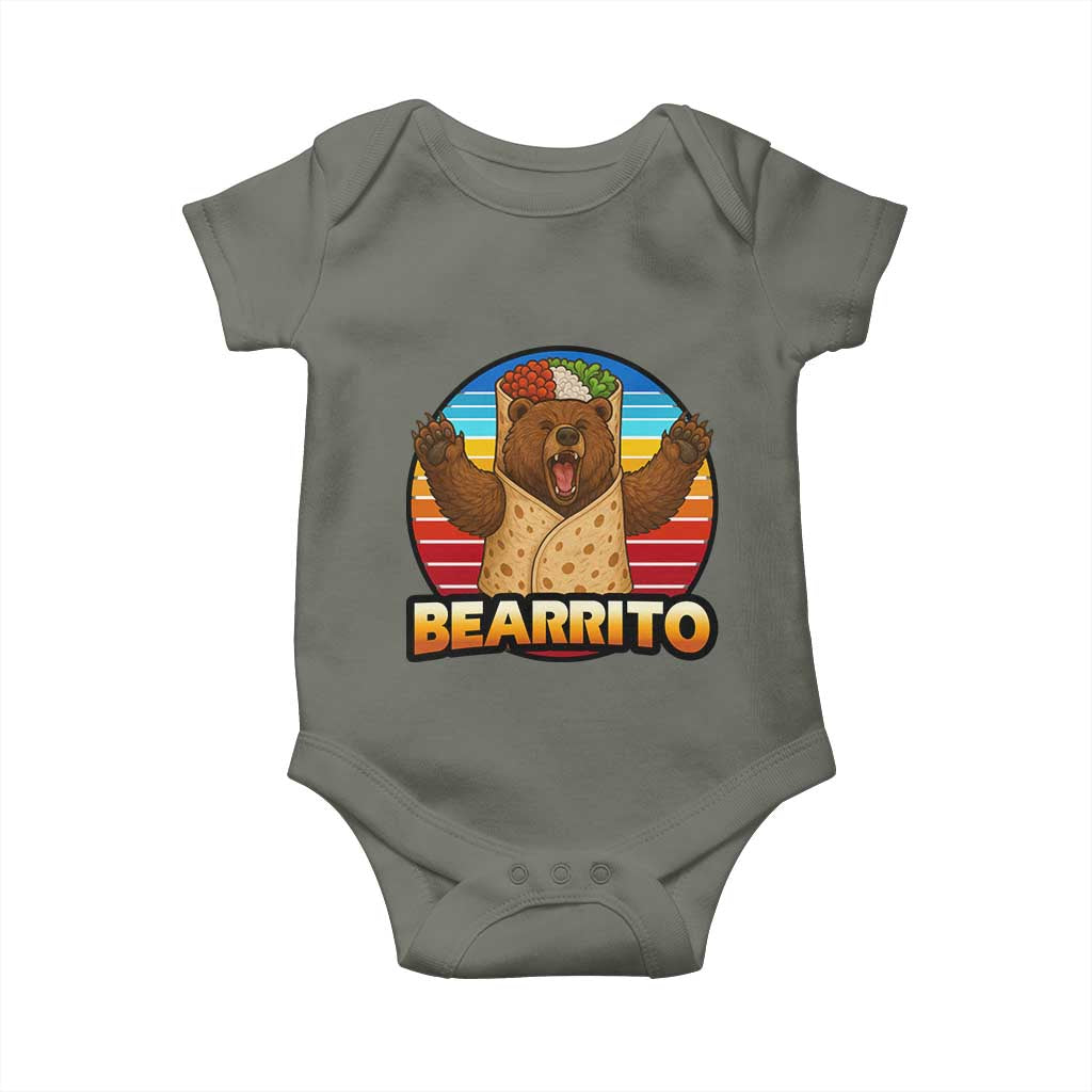 Burrito Lover Gift Baby Onesie Funny Bearrito - Wonder Print Shop