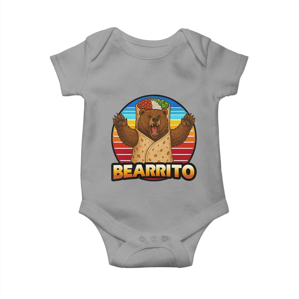 Burrito Lover Gift Baby Onesie Funny Bearrito - Wonder Print Shop