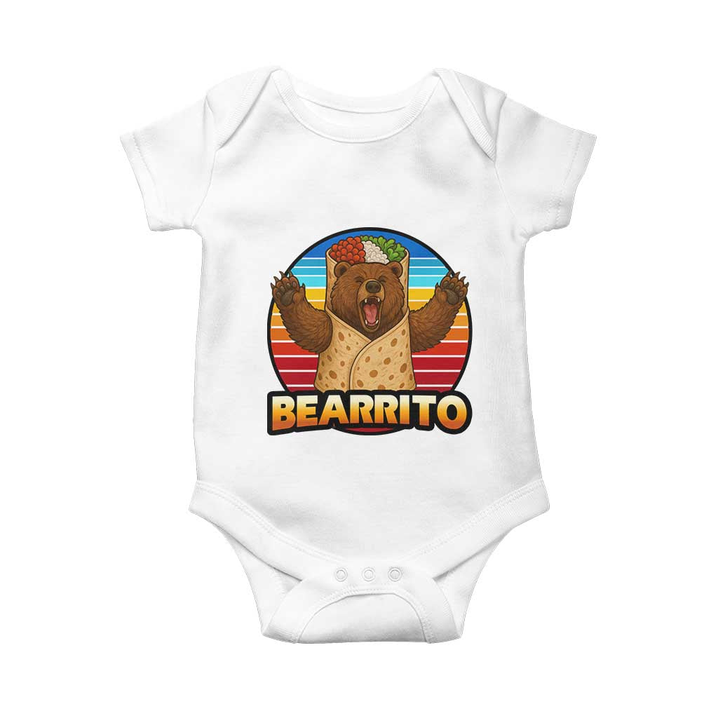 Burrito Lover Gift Baby Onesie Funny Bearrito - Wonder Print Shop