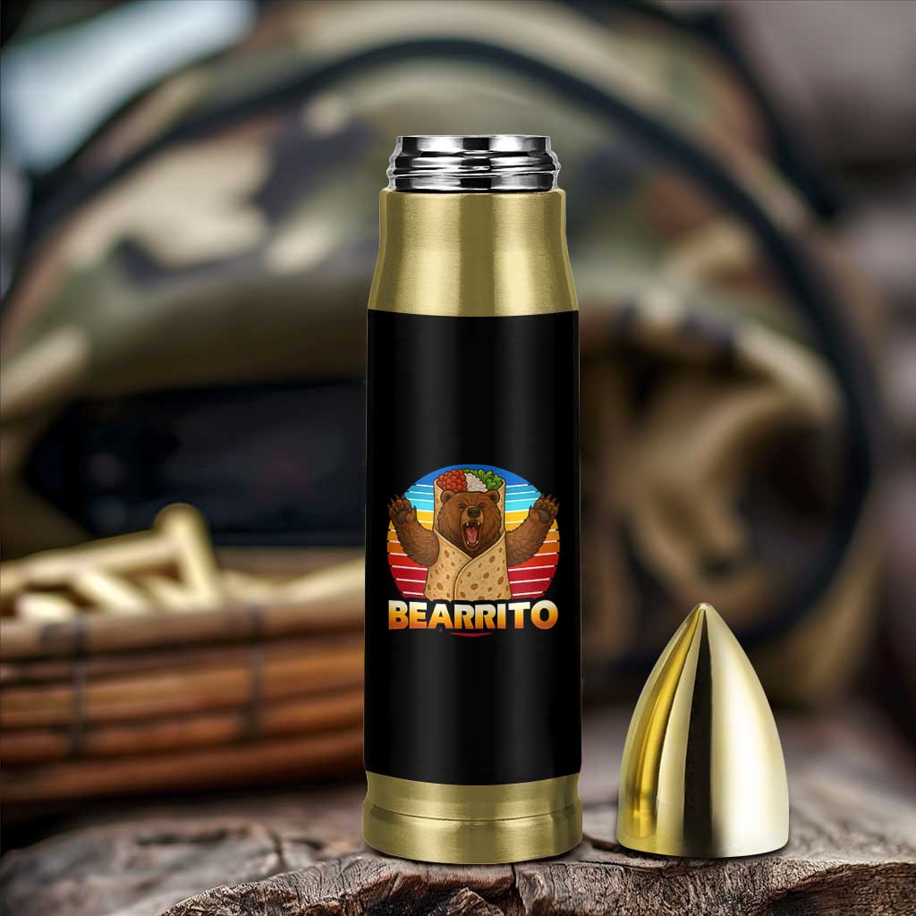 Burrito Lover Gift Bullet Tumbler Funny Bearrito