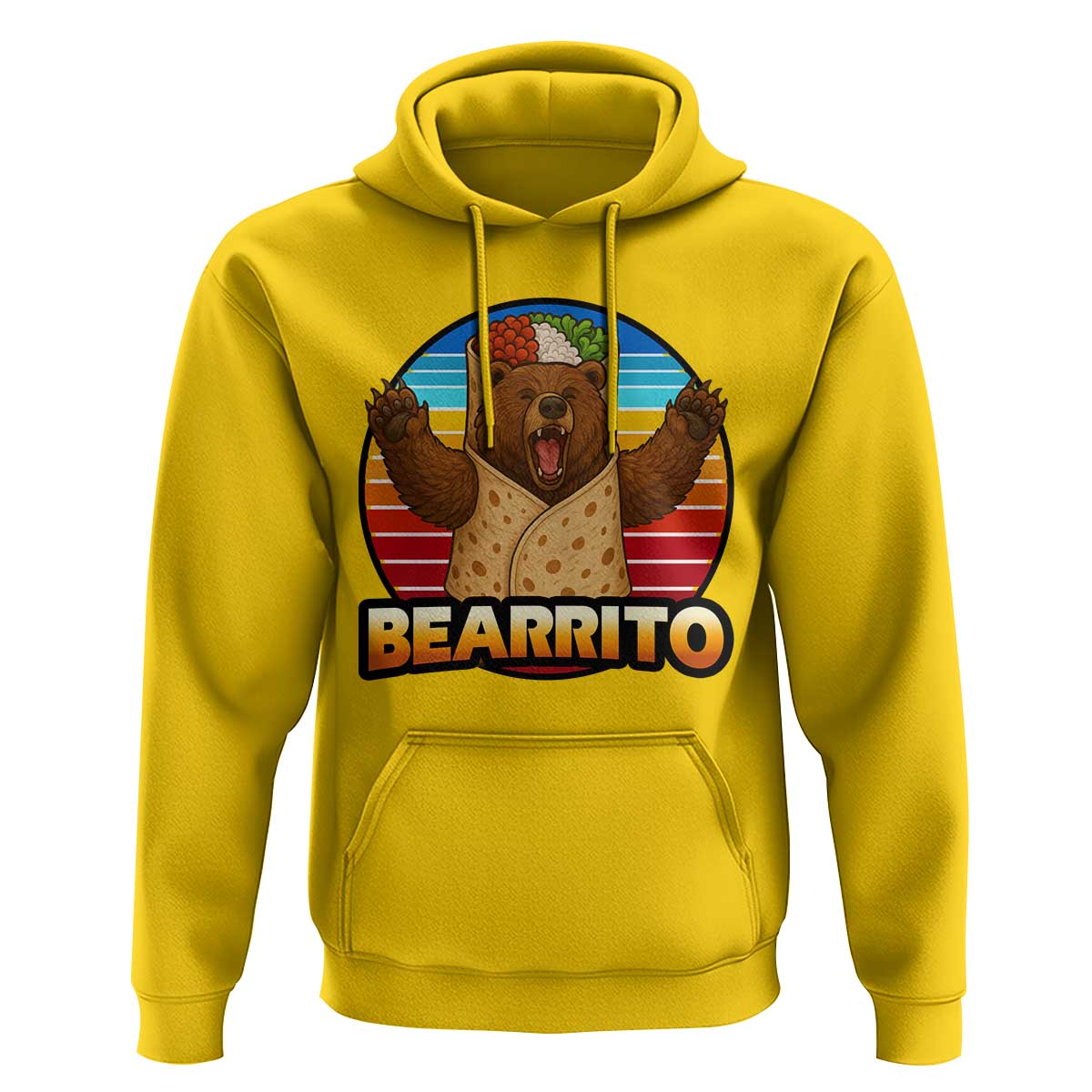 Burrito Lover Gift Hoodie Funny Bearrito - Wonder Print Shop