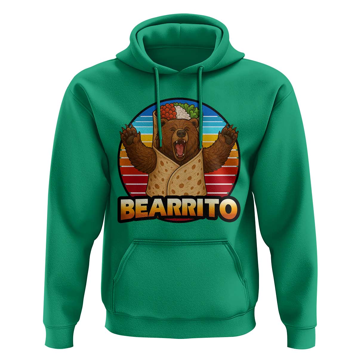 Burrito Lover Gift Hoodie Funny Bearrito - Wonder Print Shop