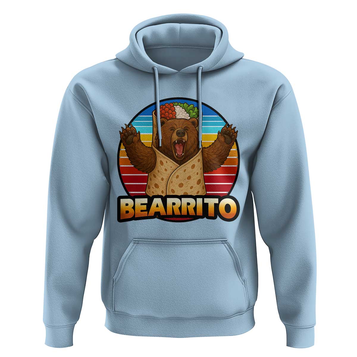 Burrito Lover Gift Hoodie Funny Bearrito - Wonder Print Shop