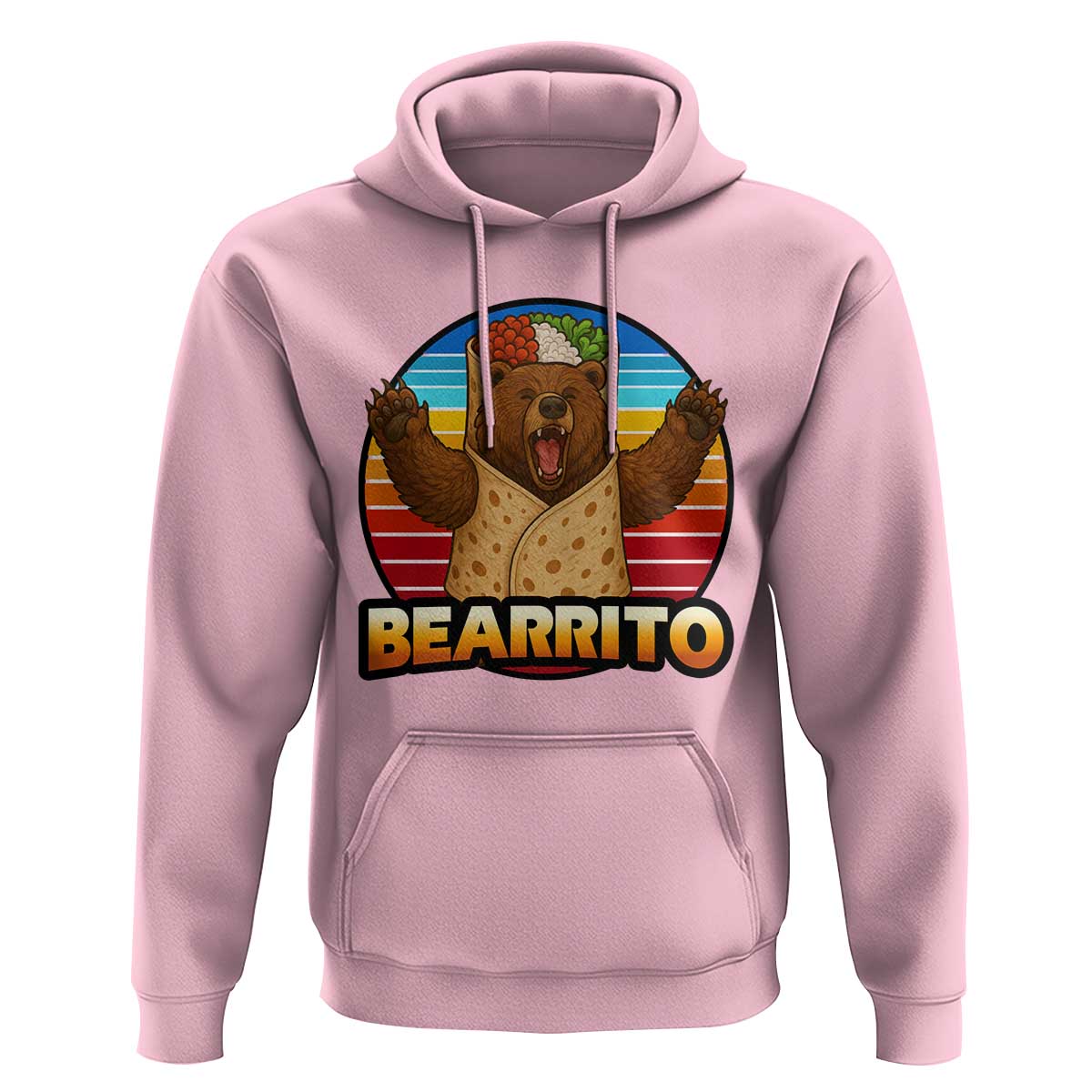 Burrito Lover Gift Hoodie Funny Bearrito - Wonder Print Shop