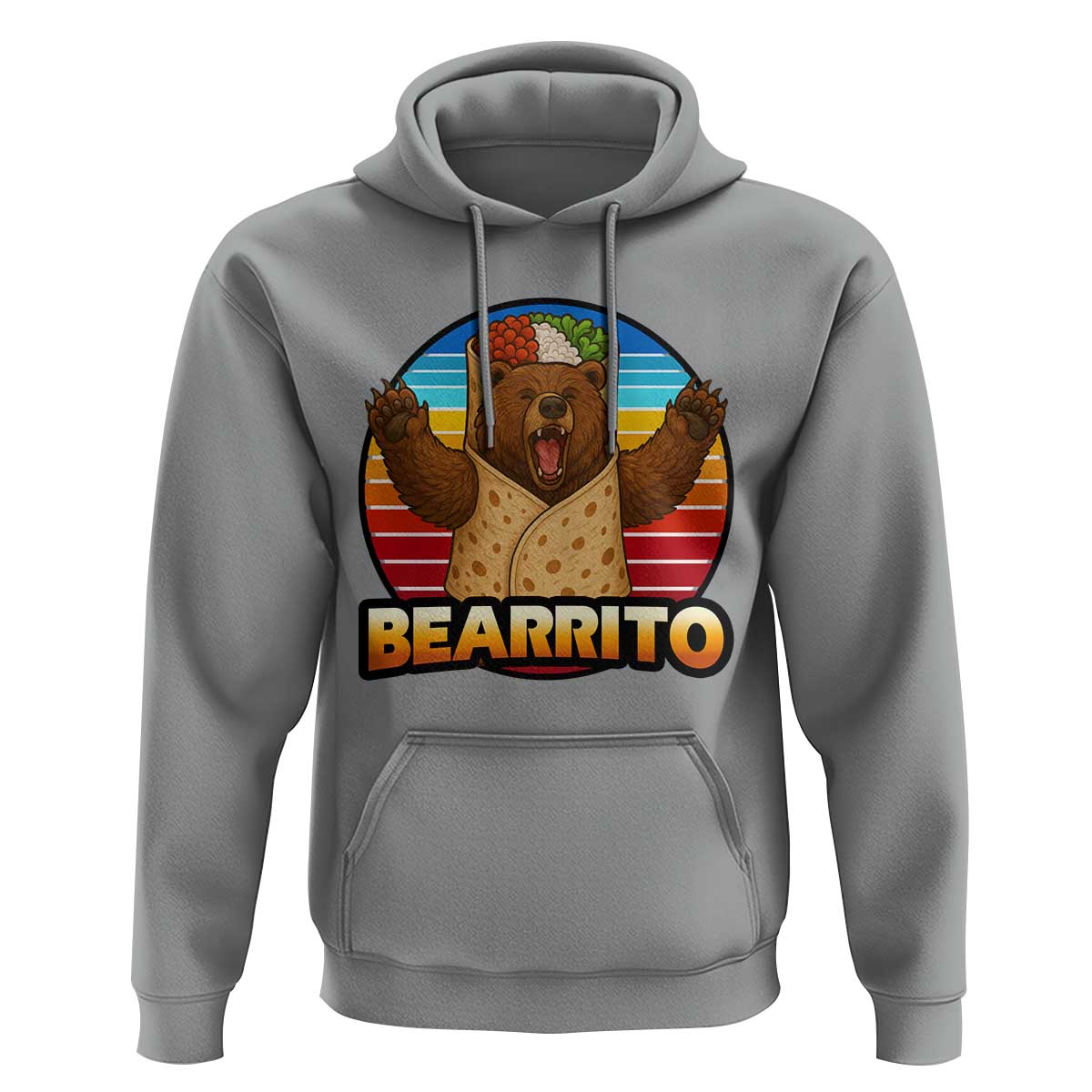 Burrito Lover Gift Hoodie Funny Bearrito - Wonder Print Shop