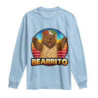 Burrito Lover Gift Long Sleeve Shirt Funny Bearrito - Wonder Print Shop