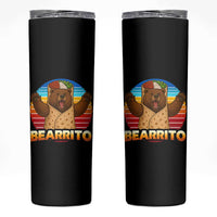 Burrito Lover Gift Skinny Tumbler Funny Bearrito