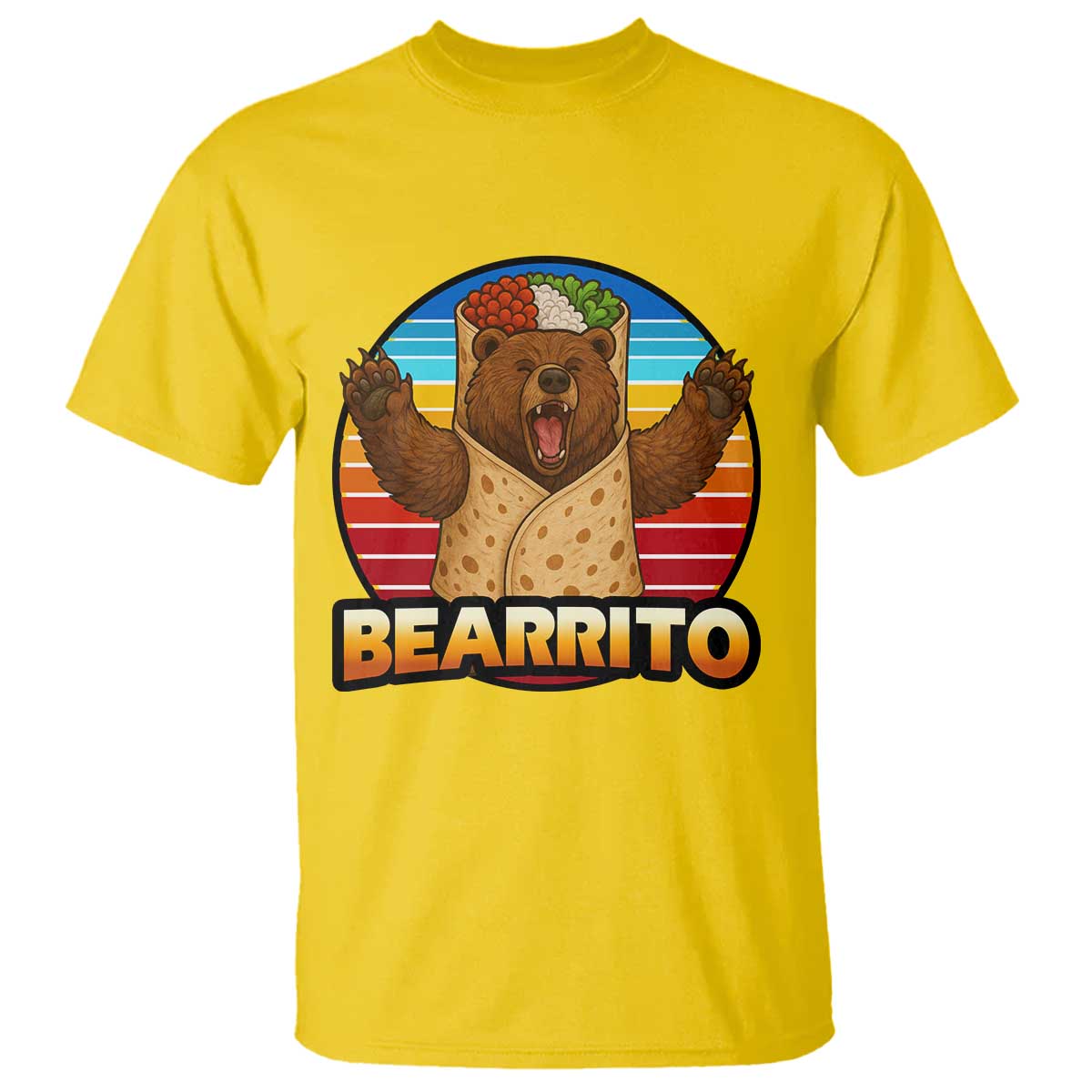 Burrito Lover Gift T Shirt Funny Bearrito - Wonder Print Shop