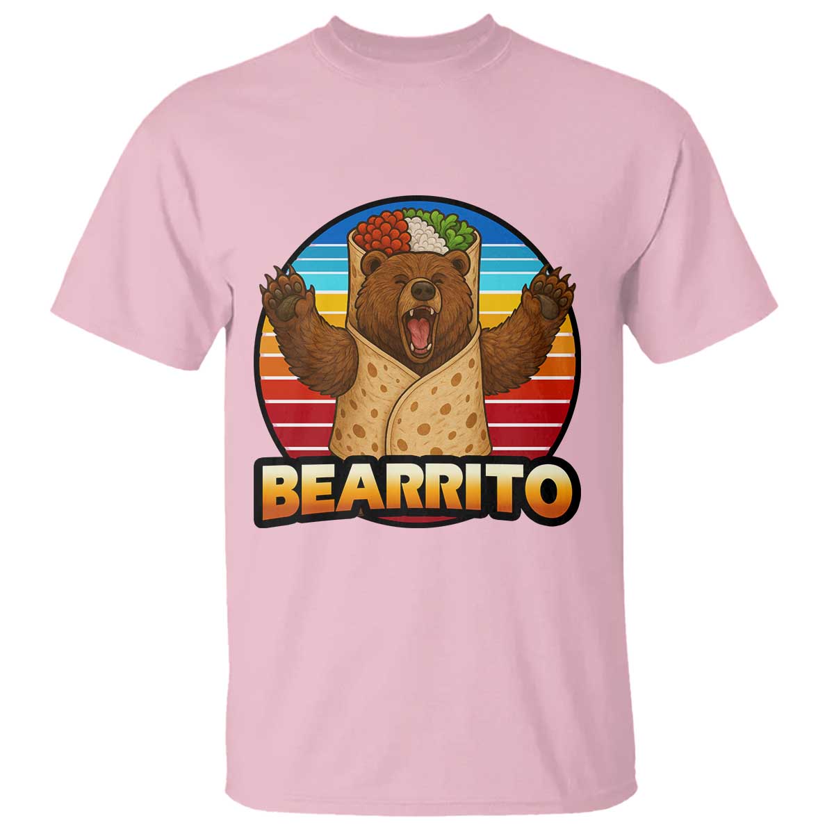 Burrito Lover Gift T Shirt Funny Bearrito - Wonder Print Shop