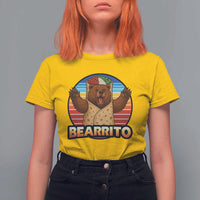 Burrito Lover Gift T Shirt For Women Funny Bearrito - Wonder Print Shop