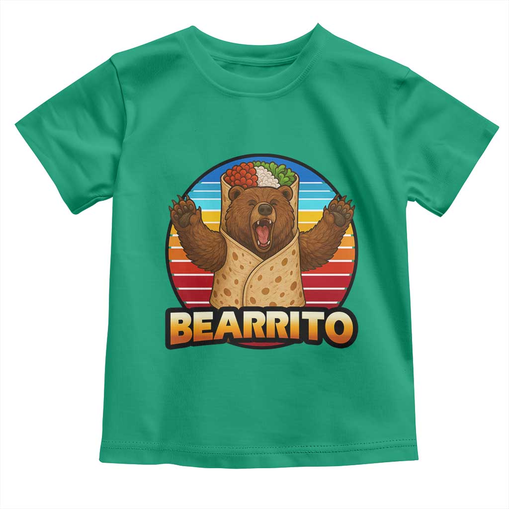 Burrito Lover Gift Toddler T Shirt Funny Bearrito - Wonder Print Shop