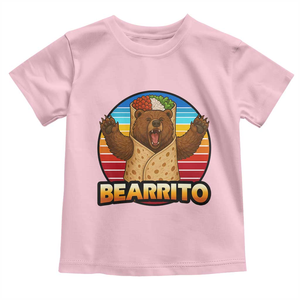 Burrito Lover Gift Toddler T Shirt Funny Bearrito - Wonder Print Shop
