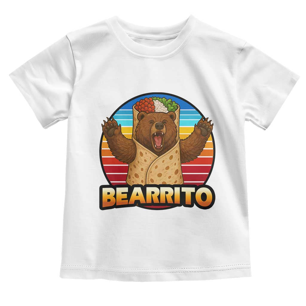 Burrito Lover Gift Toddler T Shirt Funny Bearrito - Wonder Print Shop