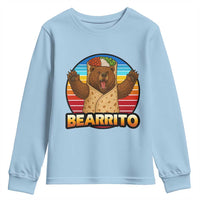Burrito Lover Gift Youth Sweatshirt Funny Bearrito - Wonder Print Shop