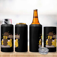 Caution I Have No Filter 4 in 1 Can Cooler Tumbler Funny Sarcasm Gift