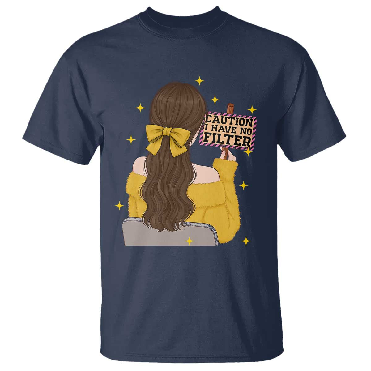 Caution I Have No Filter T Shirt Funny Sarcasm Gift - Wonder Print Shop