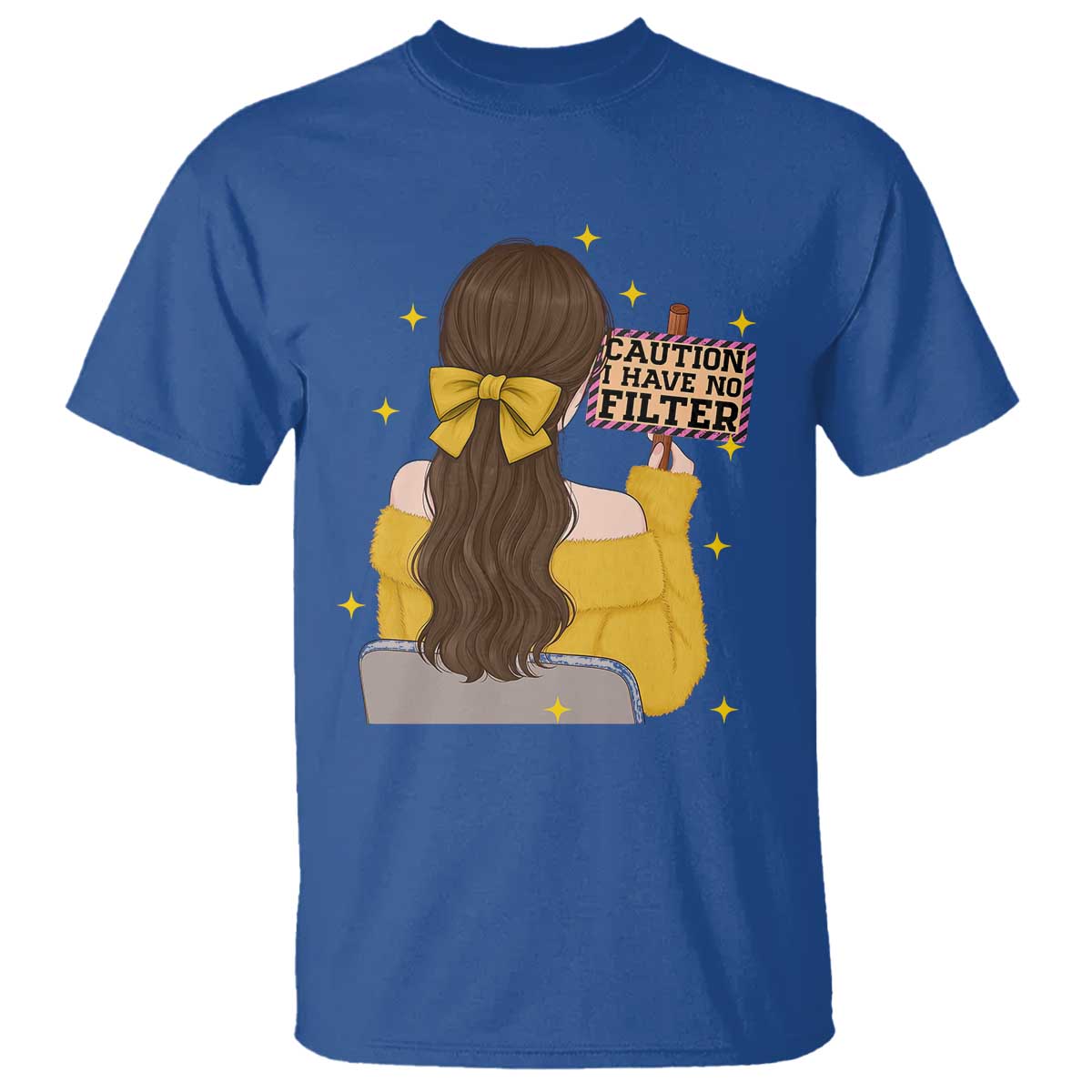 Caution I Have No Filter T Shirt Funny Sarcasm Gift - Wonder Print Shop