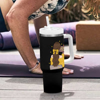 Caution I Have No Filter Tumbler With Handle Funny Sarcasm Gift