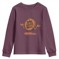 A Penny For Your Thoughts Seems Pricey Youth Sweatshirt Humor Gift - Wonder Print Shop