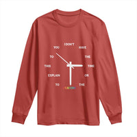 Sarcastic Work Humor Long Sleeve Shirt I Do Not Have The Time Or The Crayons - Wonder Print Shop