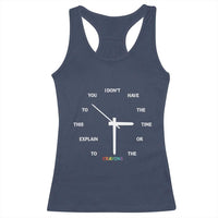 Sarcastic Work Humor Racerback Tank Top I Do Not Have The Time Or The Crayons - Wonder Print Shop