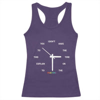 Sarcastic Work Humor Racerback Tank Top I Do Not Have The Time Or The Crayons - Wonder Print Shop