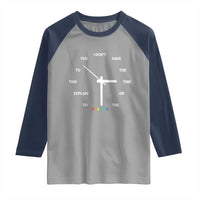 Sarcastic Work Humor Raglan Shirt I Do Not Have The Time Or The Crayons - Wonder Print Shop