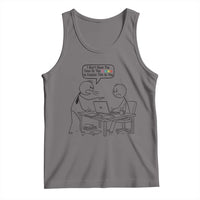 I Do Not Have The Time Or The Crayons To Explain Tank Top Funny Office Quote - Wonder Print Shop