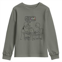 I Do Not Have The Time Or The Crayons To Explain Youth Sweatshirt Funny Office Quote - Wonder Print Shop
