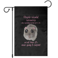 Funny Hamster Meme Garden Flag People Should Stop Expecting Normal Humor Gift - Wonder Print Shop