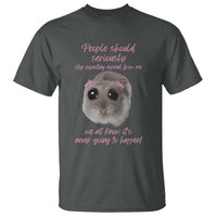 Funny Hamster Meme T Shirt People Should Stop Expecting Normal Humor Gift - Wonder Print Shop