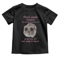 Funny Hamster Meme Toddler T Shirt People Should Stop Expecting Normal Humor Gift - Wonder Print Shop