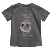 Funny Hamster Meme Toddler T Shirt People Should Stop Expecting Normal Humor Gift - Wonder Print Shop