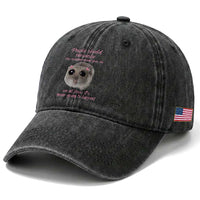 Funny Hamster Meme Washed Cotton Baseball Cap People Should Stop Expecting Normal Humor Gift