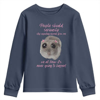 Funny Hamster Meme Youth Sweatshirt People Should Stop Expecting Normal Humor Gift - Wonder Print Shop
