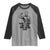 With A Body Like This Who Needs Hair Raglan Shirt Funny Bald Humor - Wonder Print Shop