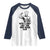 With A Body Like This Who Needs Hair Raglan Shirt Funny Bald Humor - Wonder Print Shop