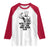 With A Body Like This Who Needs Hair Raglan Shirt Funny Bald Humor - Wonder Print Shop