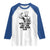 With A Body Like This Who Needs Hair Raglan Shirt Funny Bald Humor - Wonder Print Shop
