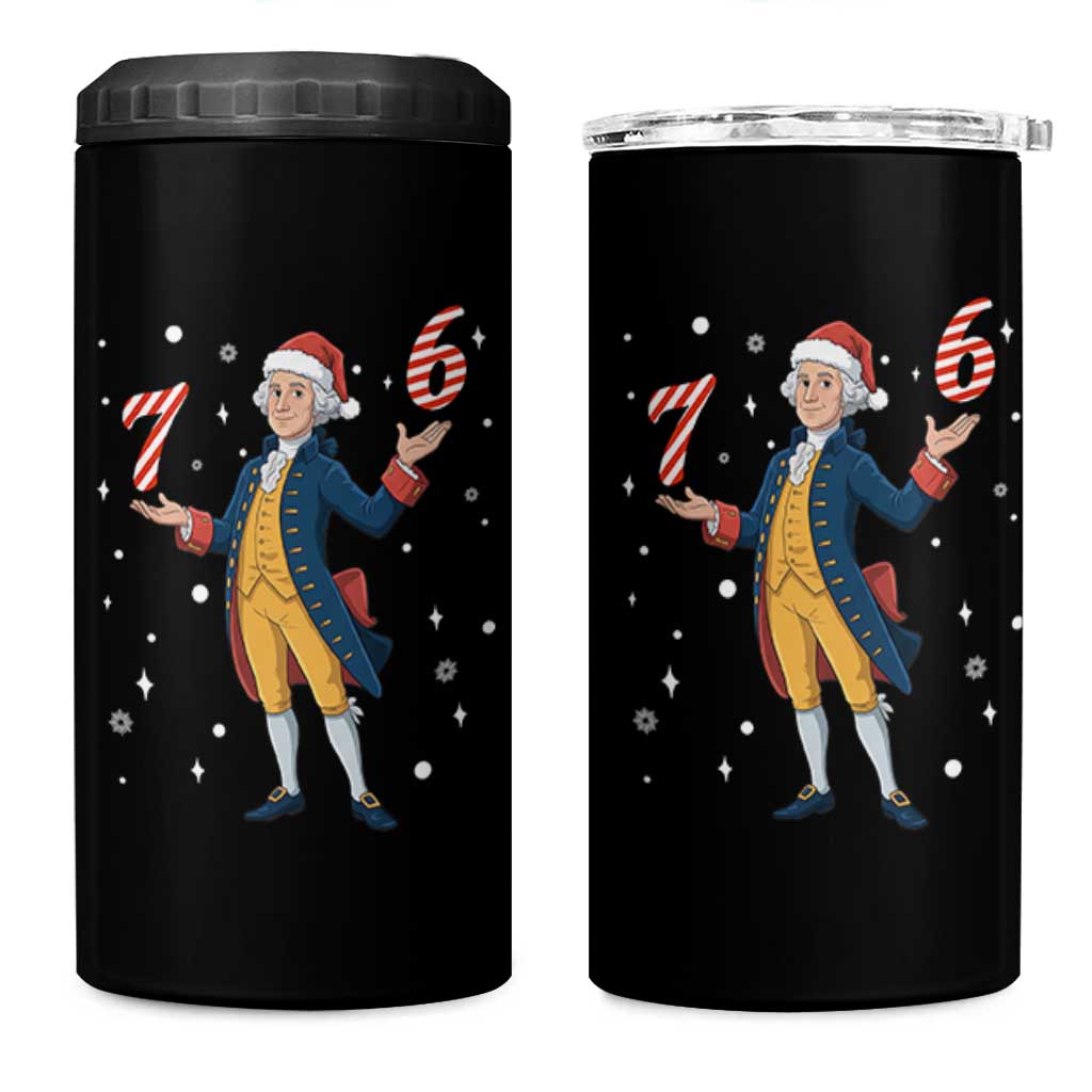 George Washington 67 Meme 4 in 1 Can Cooler Tumbler Funny Christmas Gift - Wonder Print Shop
