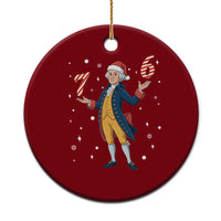 George Washington 67 Meme Ceramic Ornament Funny Xmas Gift - Wonder Print Shop