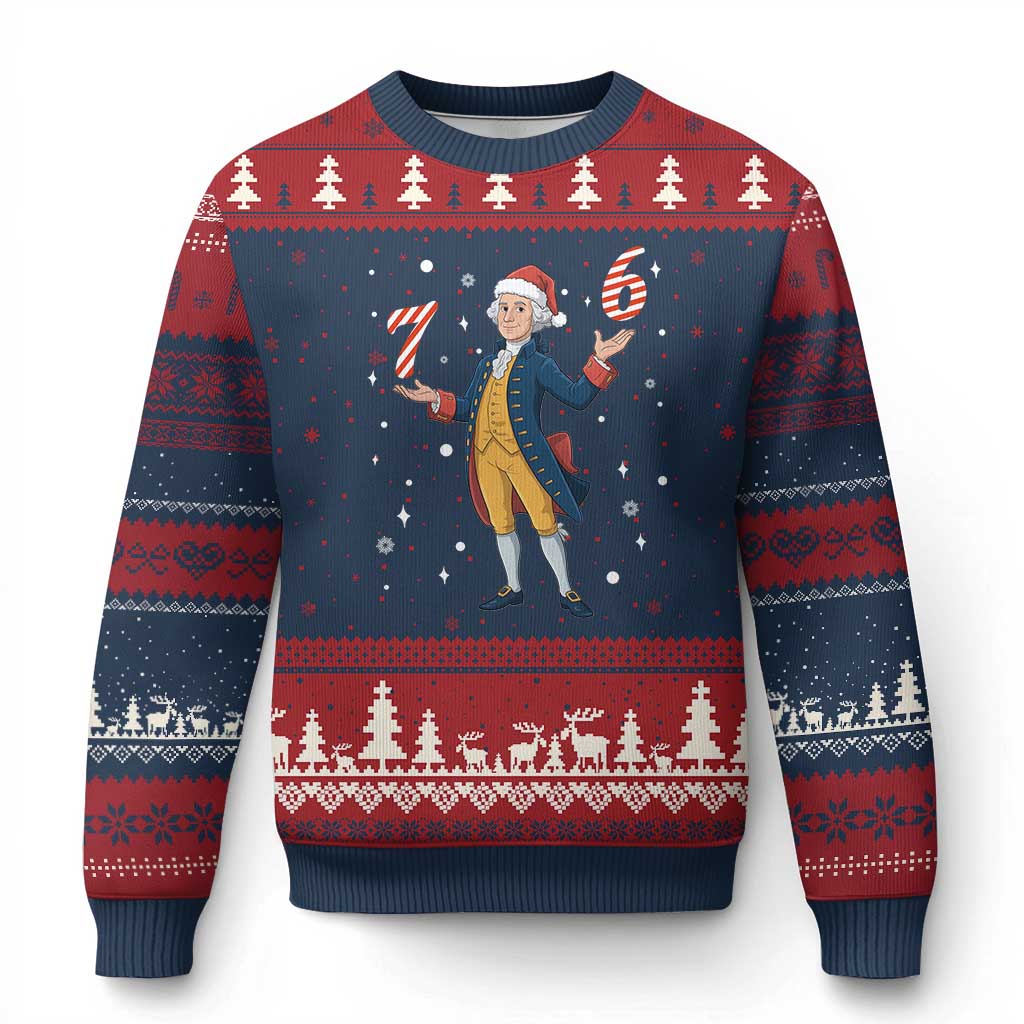 George Washington 67 Meme Ugly Christmas Sweater Funny Xmas Gift - Wonder Print Shop