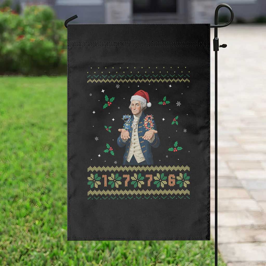 George Washington 67 Meme Garden Flag Funny Christmas Ugly Sweater Gift - Wonder Print Shop
