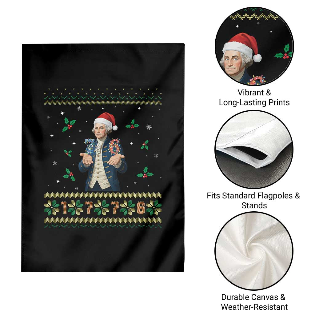 George Washington 67 Meme Garden Flag Funny Christmas Ugly Sweater Gift - Wonder Print Shop