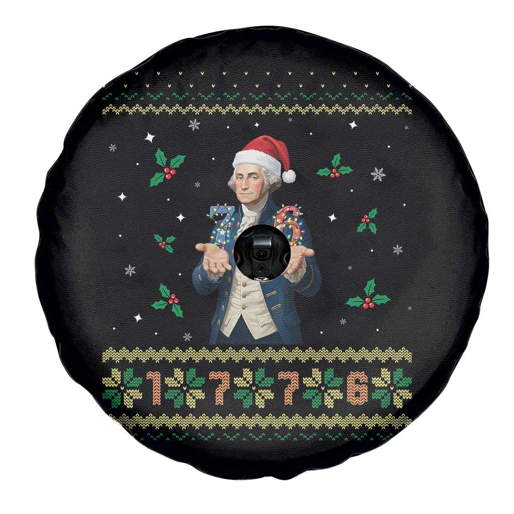 George Washington 67 Meme Spare Tire Cover Funny Christmas Ugly Sweater Gift - Wonder Print Shop