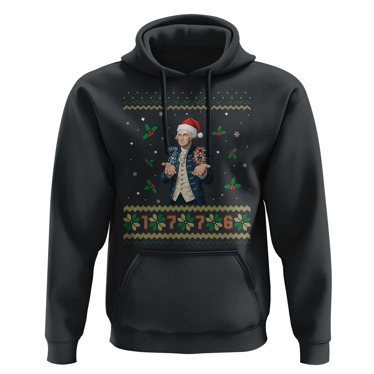 George Washington 67 Meme Hoodie Funny Christmas Ugly Sweater Gift - undefined