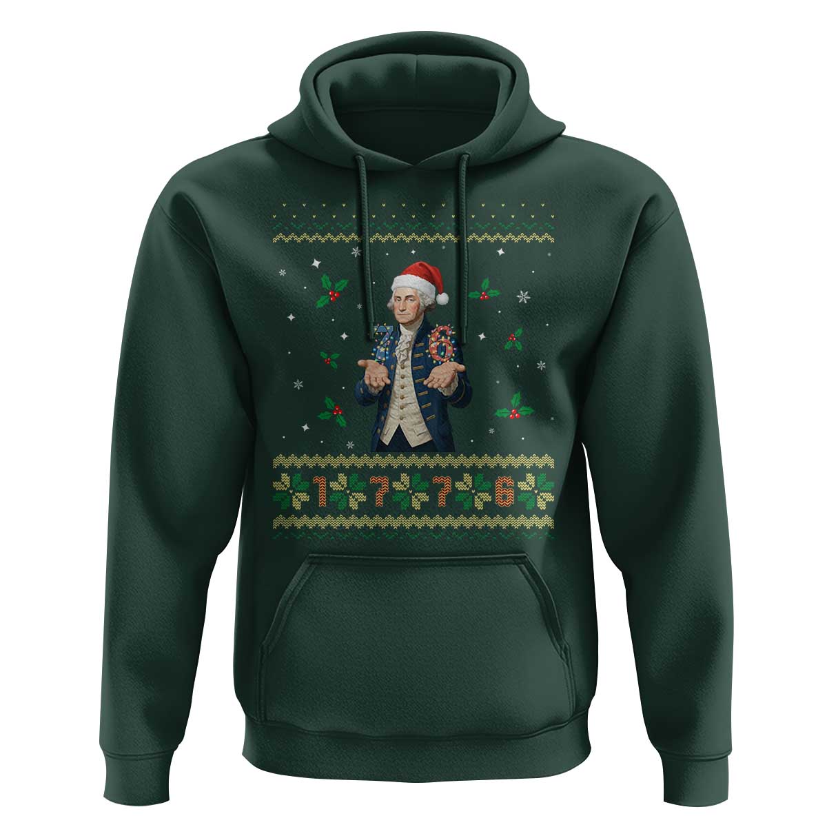 George Washington 67 Meme Hoodie Funny Christmas Ugly Sweater Gift - undefined