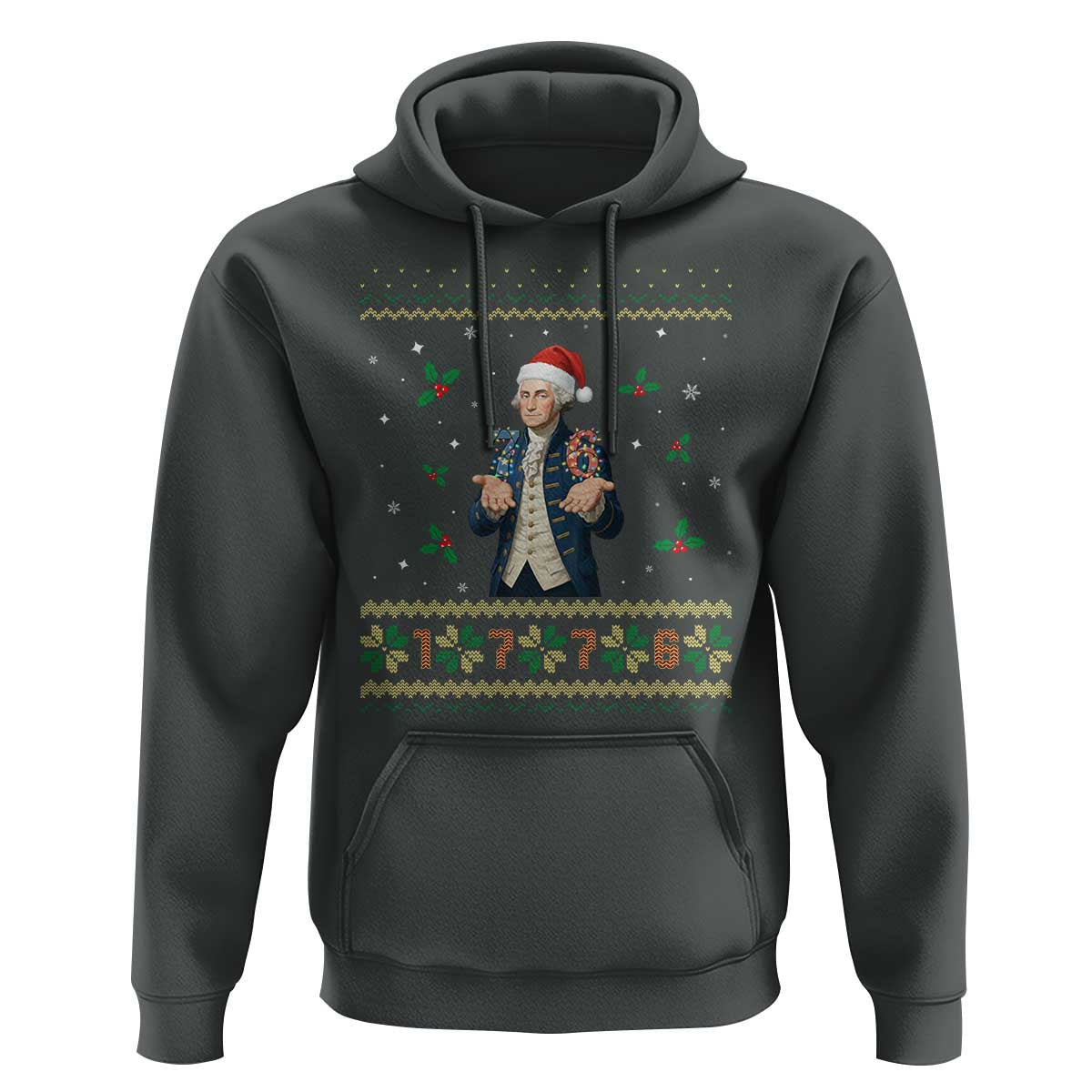 George Washington 67 Meme Hoodie Funny Christmas Ugly Sweater Gift - undefined