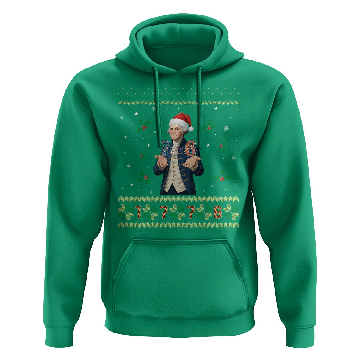 George Washington 67 Meme Hoodie Funny Christmas Ugly Sweater Gift - undefined