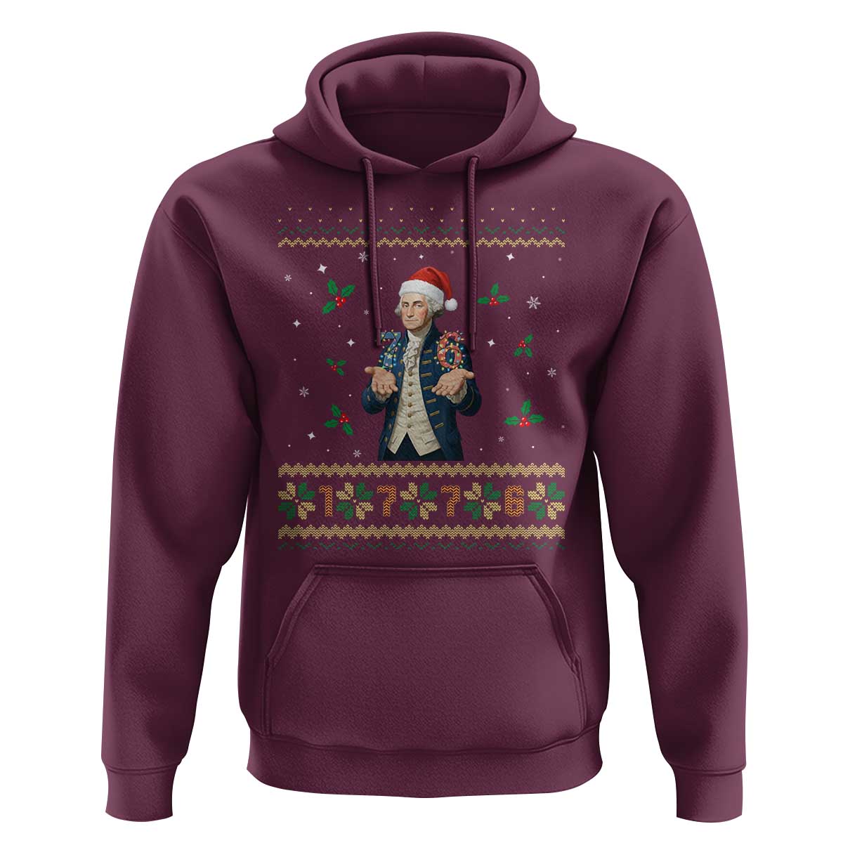 George Washington 67 Meme Hoodie Funny Christmas Ugly Sweater Gift - undefined